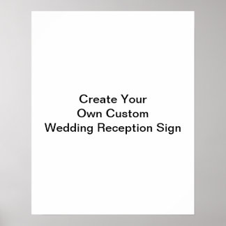 Póster Crear su propio Rótulo de recepción de boda person