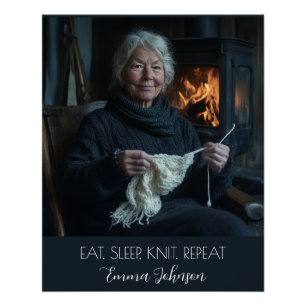 Póster Crear su propio texto fotográfico y nombre