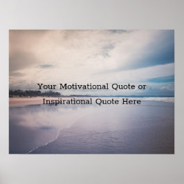 Póster Crear su propio texto Motivación Inspiradora