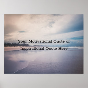 Póster Crear su propio texto Motivación Inspiradora