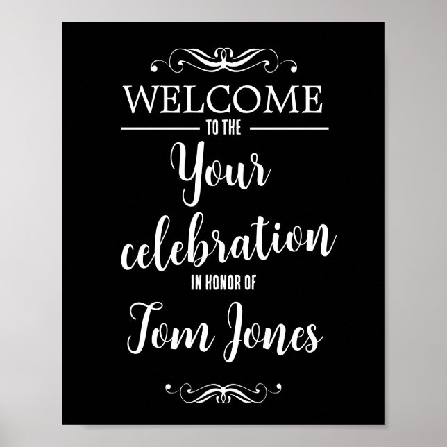 Póster Crear su Rótulo Fiesta (Frente)