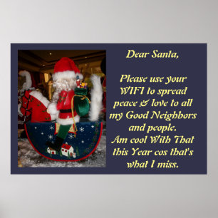 Póster Crear sus propios Navidades deseos de Poster WIFI