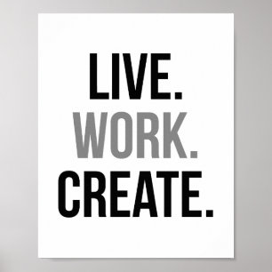 Póster Crear trabajo activo
