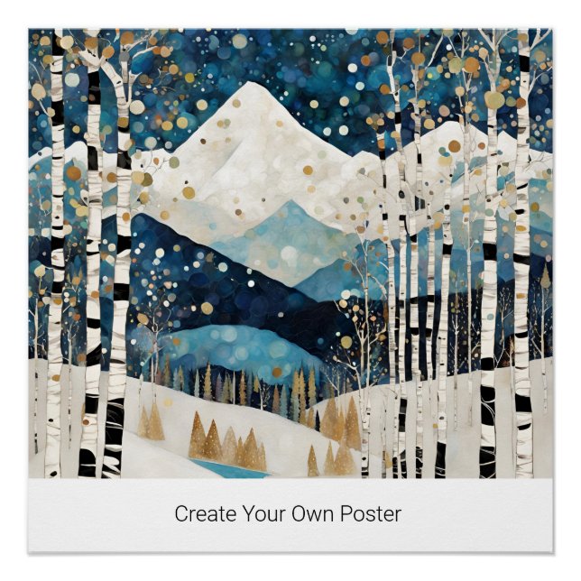 Póster Crear tu propia escritura de cotización de montaña (Anverso)