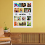 Póster Crear un Collage de fotos grande para tus propios<br><div class="desc">Collage de fotos Poster personalizado Crear un regalo alentador que los abuelos apreciarán para siempre con nuestro Collage de fotos Poster Personalizado. Este hermoso tablero te permite convertir 12 de tus fotos familiares favoritas en un único keepsake, celebrando el vínculo especial entre los seres queridos. Características: Diseño de Personalizable: Añade...</div>