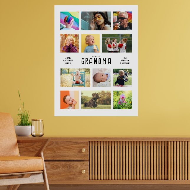 Póster Crear un Collage de fotos grande para tus propios  (Salón 2)