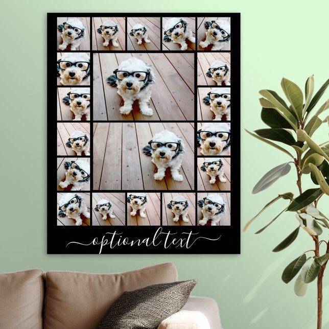 Póster Crear un Collage de fotos Personalizado con 20 fot (Photo Collage Poster)