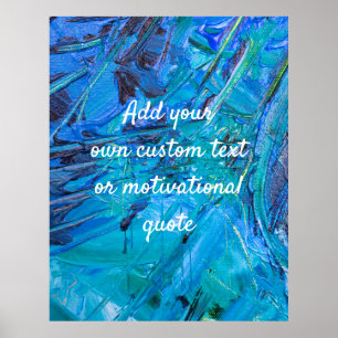 Póster Crear un lienzo pintado por el Poster de presupues