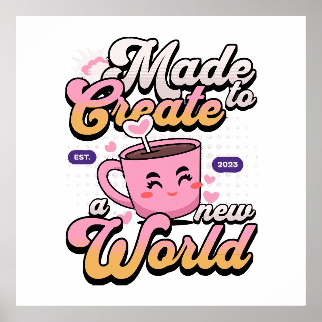 Póster Crear un nuevo mundo (Frente)