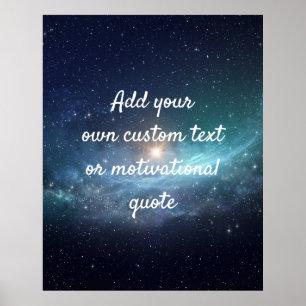 Póster Crear un Poster de citas Personalizado - cielo noc