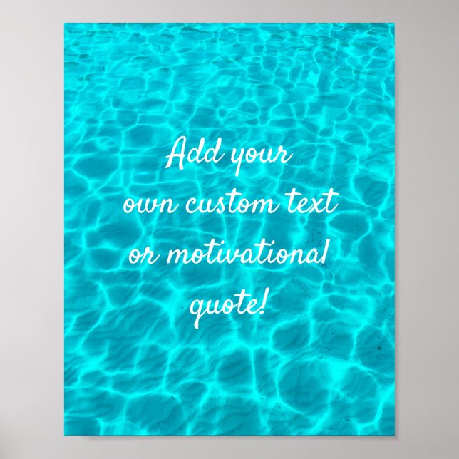 Póster Crear Un Poster De Oferta Personalizado - Piscina (Frente)