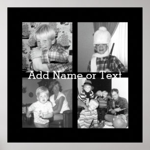 Póster Crear una colección de Instagram con 4 fotos - neg