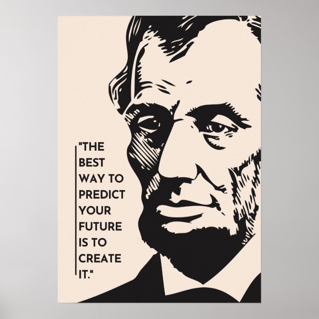 Póster Crear una ruta con Abraham Lincoln (Frente)