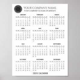 Póster Create Your Own 2026 Company Calendar | 