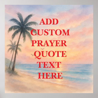 Póster Create Your Own Custom Quote  Prayer 