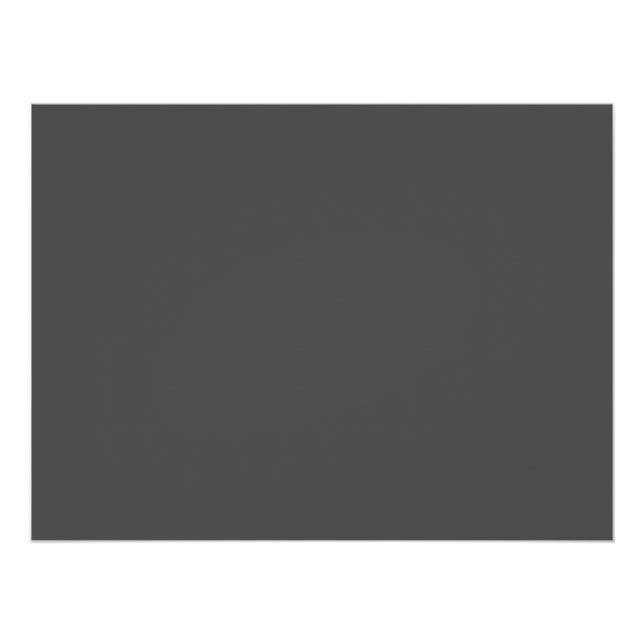 Póster Create Your Own dark gray Custom Design (Anverso)