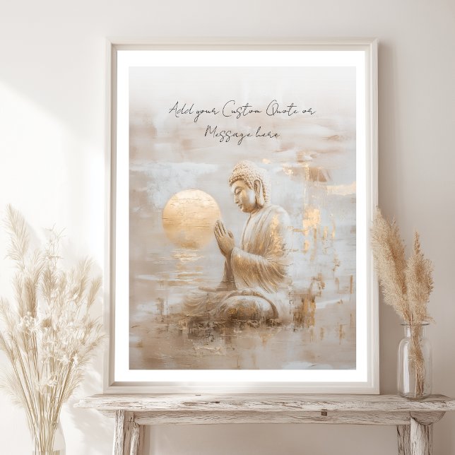 Póster Create Your Own Motivational Quote- Buddha (Create Your Own Motivational Quote- Buddha Poster)