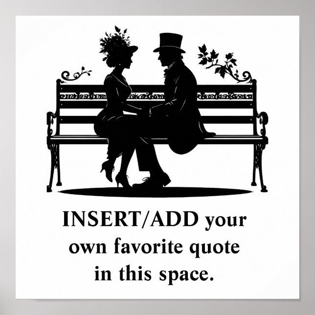 Póster CREATE your OWN quote poster - art poster (Frente)
