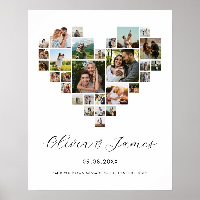 Póster Create Your Own Valentines Day Photo Collage (Frente)