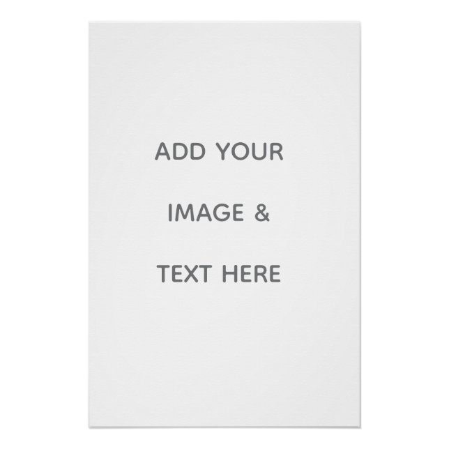 Póster Create Your Own white  (Anverso)