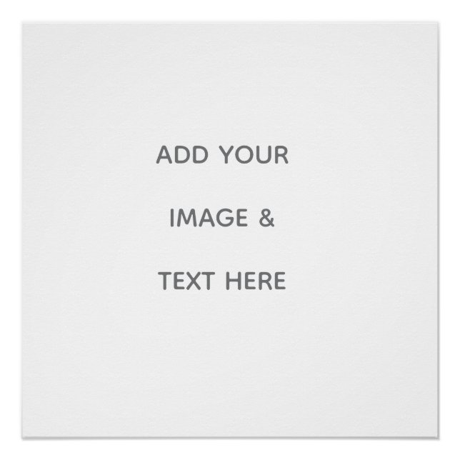 Póster Create Your Own white  (Anverso)