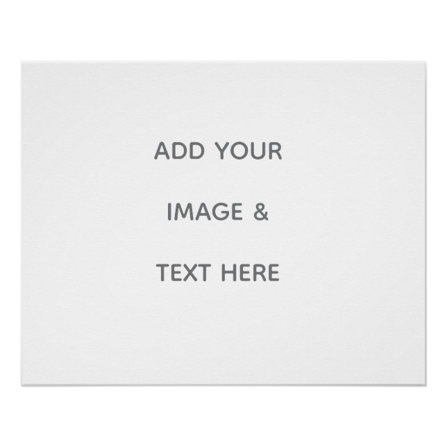 Póster Create Your Own white  (Anverso)