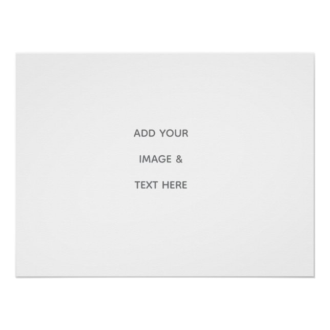 Póster Create Your Own white  (Anverso)