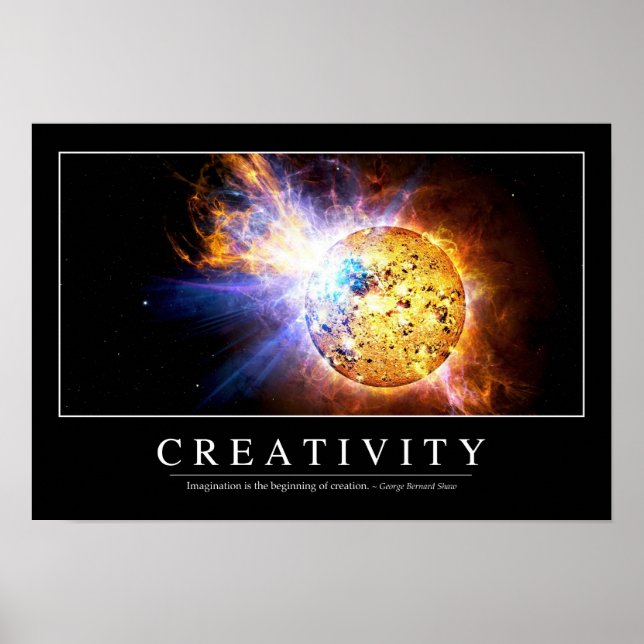 Póster Creatividad: cita Inspiradora (Frente)