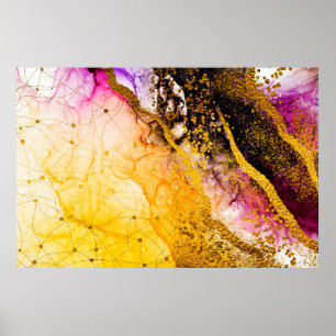 Póster Creatividad transparente. Nubes abstractas -ART. M