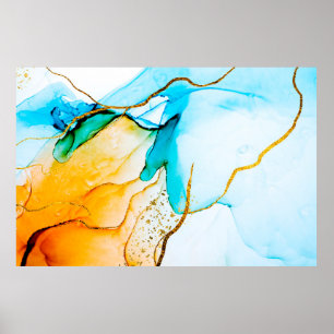 Póster Creatividad transparente. Resumen de arte. Trendy 