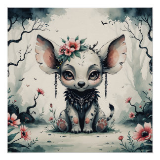 Póster Creatura de fantasía encantada