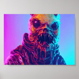 Póster Creatura de horror delgada