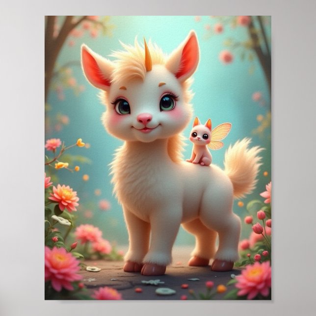 Póster Creatura de unicornio (Frente)