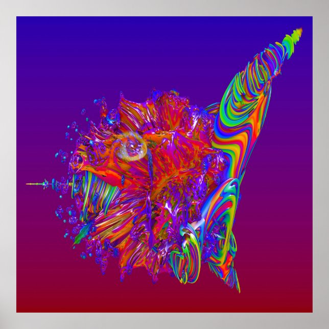 Póster Creatura del mar de Alien (Frente)