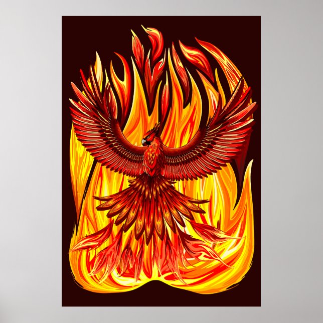 Póster Creatura mitológica inmortal de Phoenix (Frente)