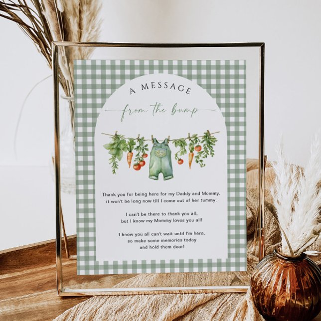 Póster Crece localmente un mensaje desde el Baby Shower B (Subido por el creador)