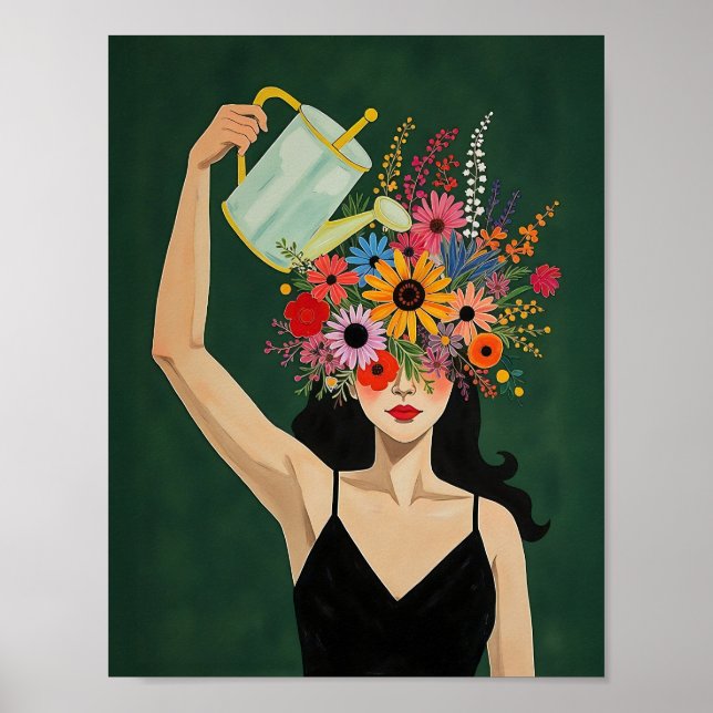 Póster Crece tu mente Moody Emerald (Frente)