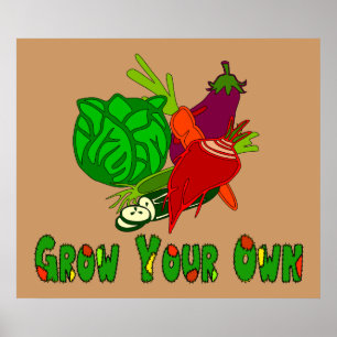 Póster Crecer el suyo propio