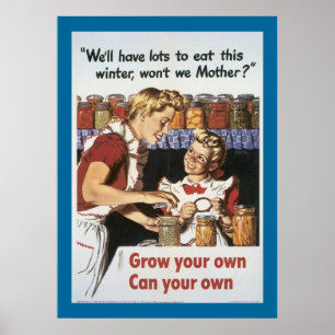 Póster Crecer el suyo propio, ¿puede el suyo propio?