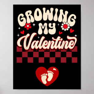 Póster Creciendo Mi San Valentín Nueva Mamá San Valentín