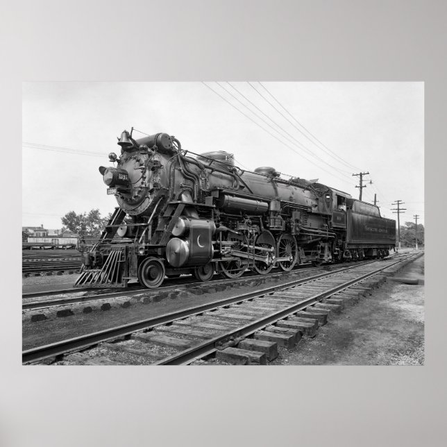 Póster CRECIENTE DE LOCOMOTIVO DE VAPOR LIMITADO c. 1927 (Frente)
