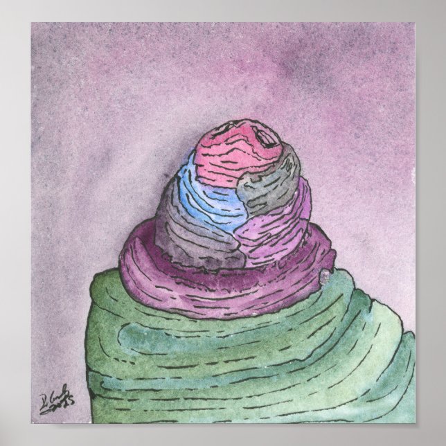 Póster Crecimiento de hongos (Frente)