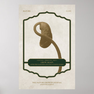 PÓSTER CRECIMIENTO DE NUEVO - POSTER DE DIARIO DE DISEÑO 