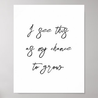 Póster Crecimiento Mentset Success Afirmación Positiva Ci