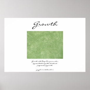 Póster Crecimiento - Verde Feng Shui