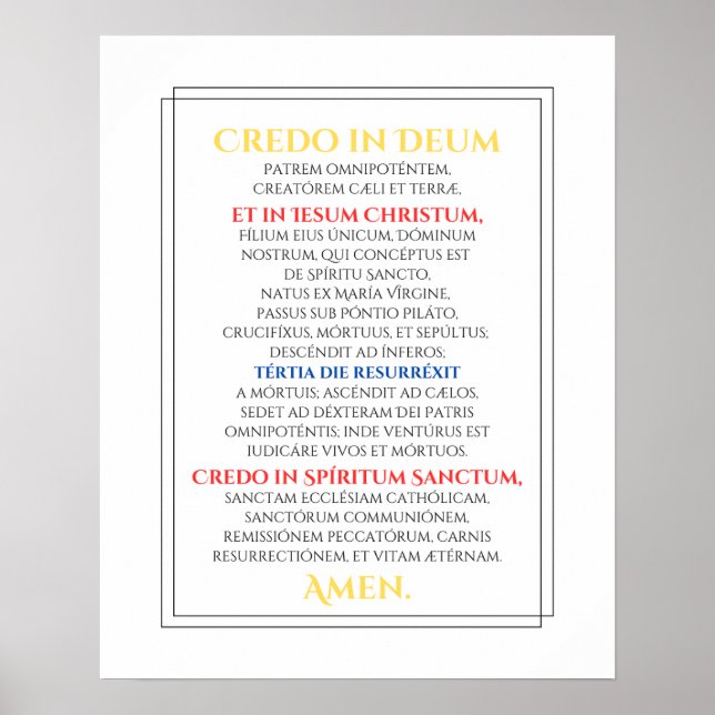Póster Credo (Frente)