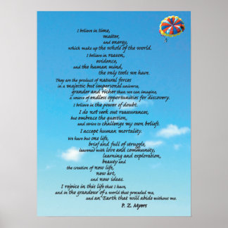 Póster Credo de ateos