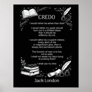 Póster Credo de Jack London