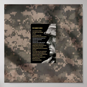 Póster Credo del ejército