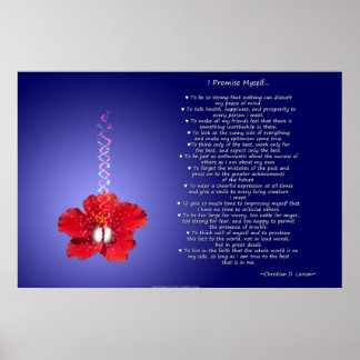 Póster Credo del optimista: Hibiscus Inspirador